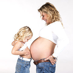 zwangerschapsfotografie met kinderen