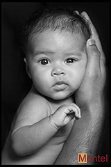 babyfotografie in arm